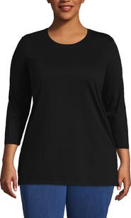 Lands' End 3/4 Sleeve Cotton Supima Tunic
