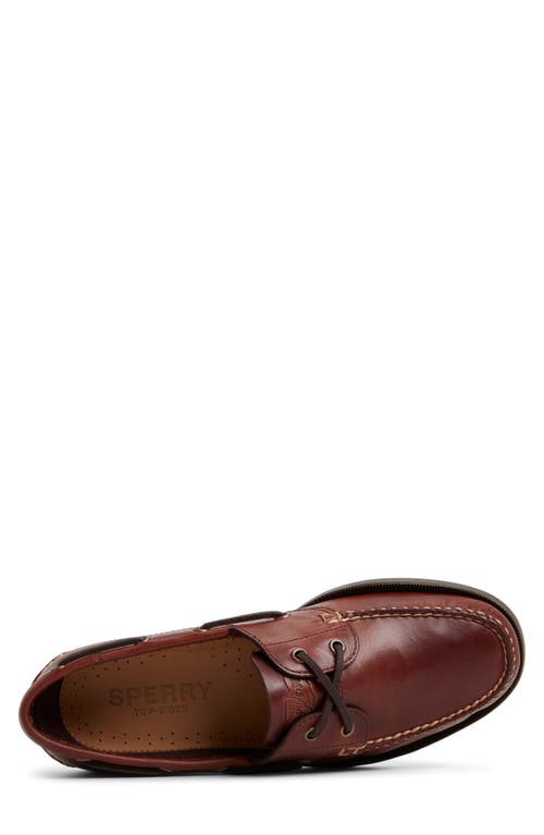 Sperry The American Hides Authentic Original Boat Shoe In Burgundy