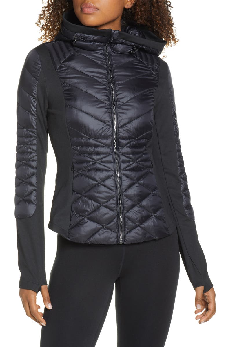 Zella Quilted Performance Jacket, Alternate, color, 
