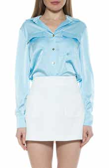 Alexia Admor Long Sleeve Button-Up Shirt