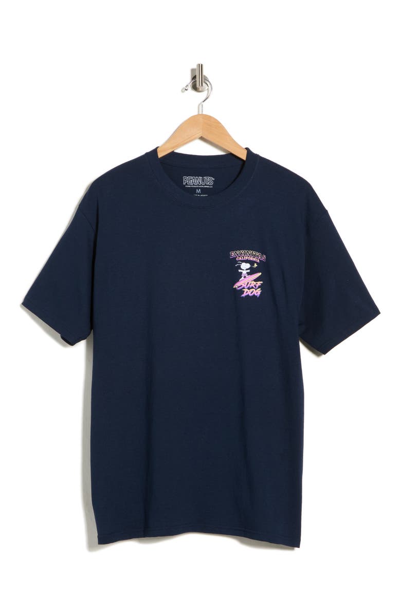 Peanuts® Encinitas Cotton Graphic T-Shirt, Alternate, color, NAVY