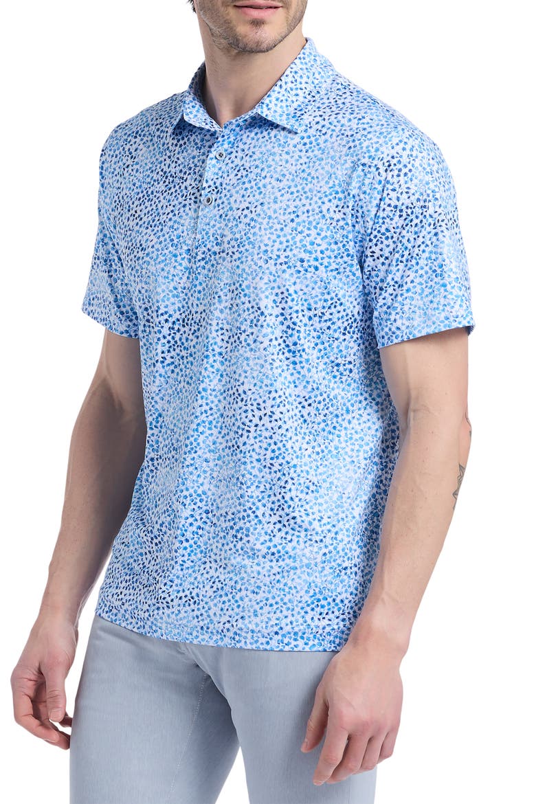 Fingal Knit Polo, Alternate, color, BLUE