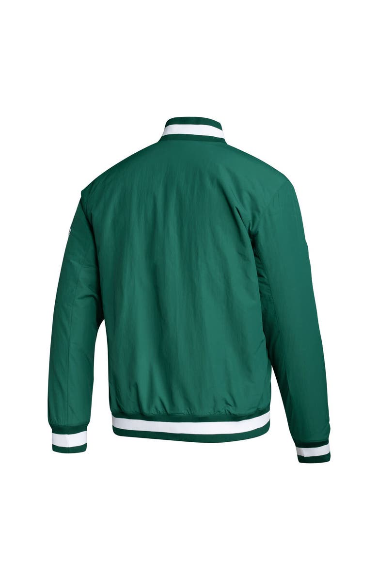 adidas Men's adidas Green Miami Hurricanes Baseball Coaches Full-Snap Jacket, Alternate, color, 