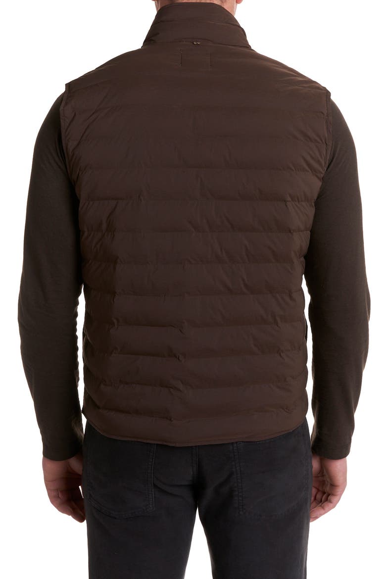 Baffle Water Resistant Insulated Vest, Alternate, color, DARK BROWN