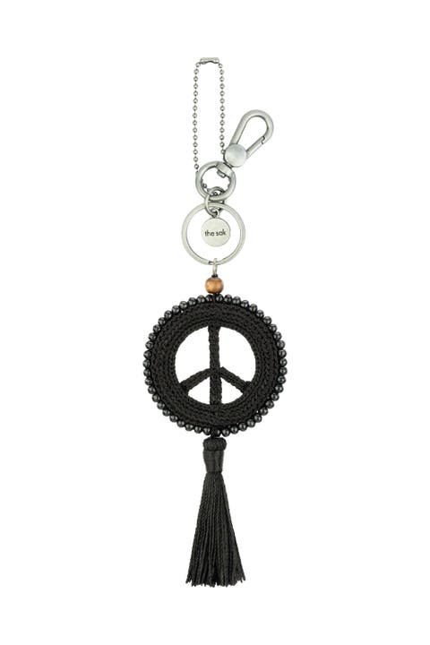 Yarnicharmz Crochet Peace Dangle