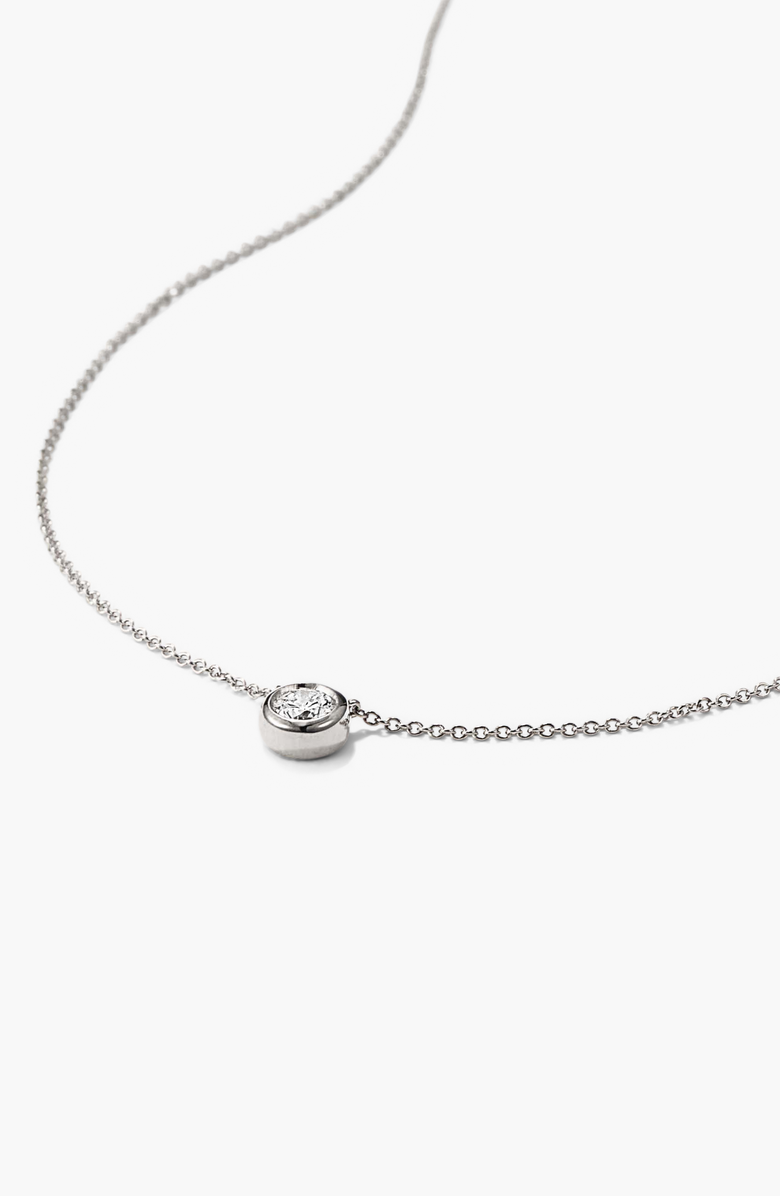 MEJURI Large Diamond Necklace, Alternate, color, White Gold