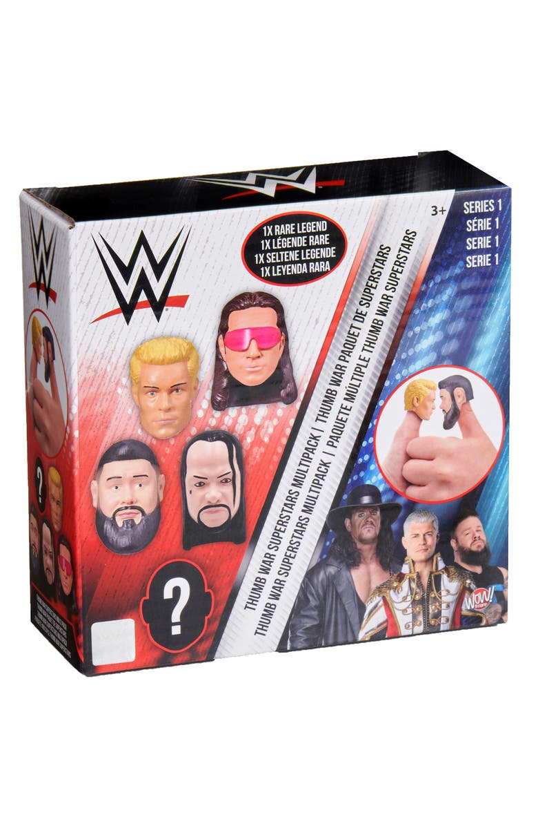WWE Thumb Wars 5 Pack, 1.5 Inch Finger Wrestling Figures, Main, color, Multicolored