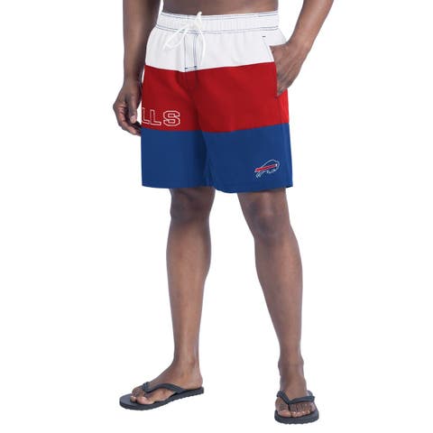 Men's G-III Sports by Carl Banks  Royal/Red Buffalo Bills Sunrise Volley Swim Shorts