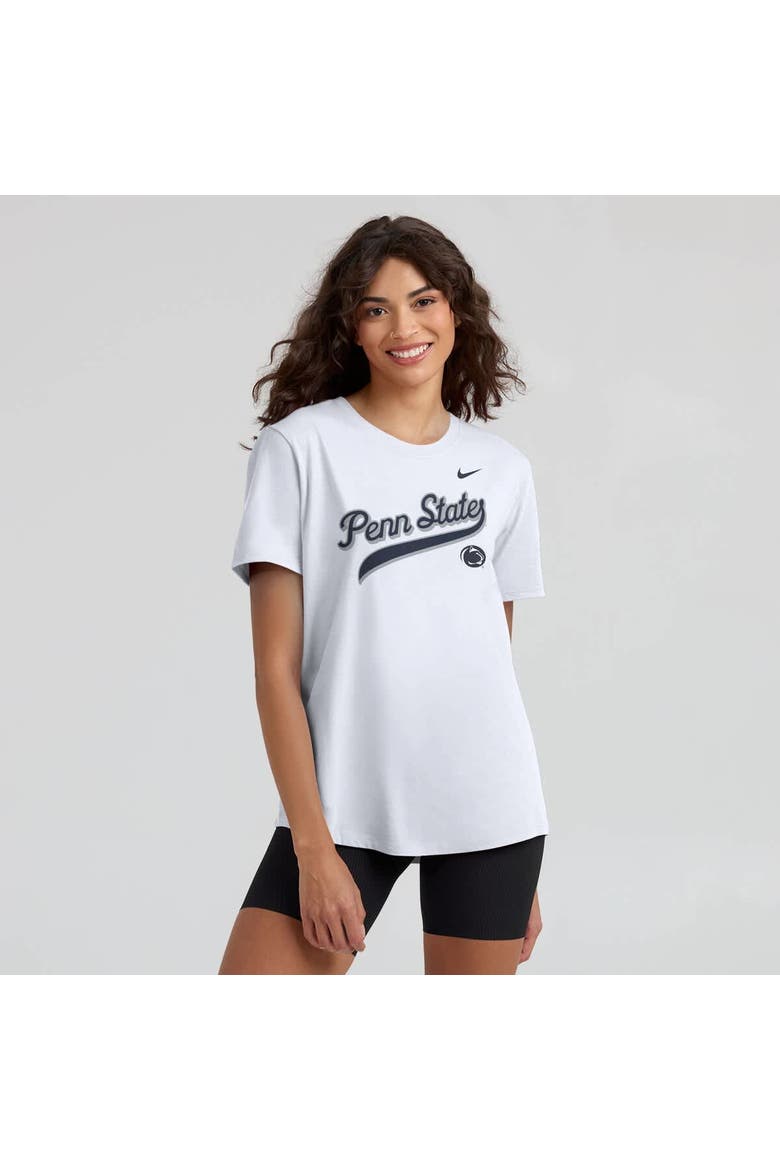 Women's Nike White Penn State Nittany Lions Local Script T-Shirt, Alternate, color, White