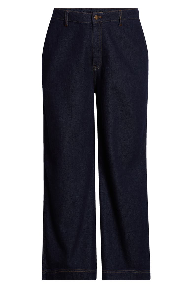 Sennen Cove Wide Leg Jeans, Alternate, color, DARK WASH GRAIN