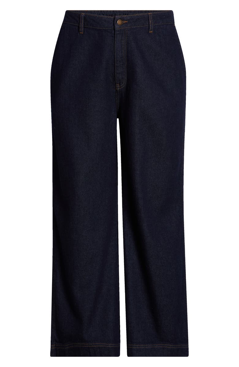 Seasalt Cornwall Sennen Cove Wide Leg Jeans, Alternate, color, Dark Wash Grain