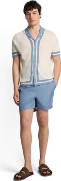 Onia Linen Knit Camp Short Sleeve Shirt