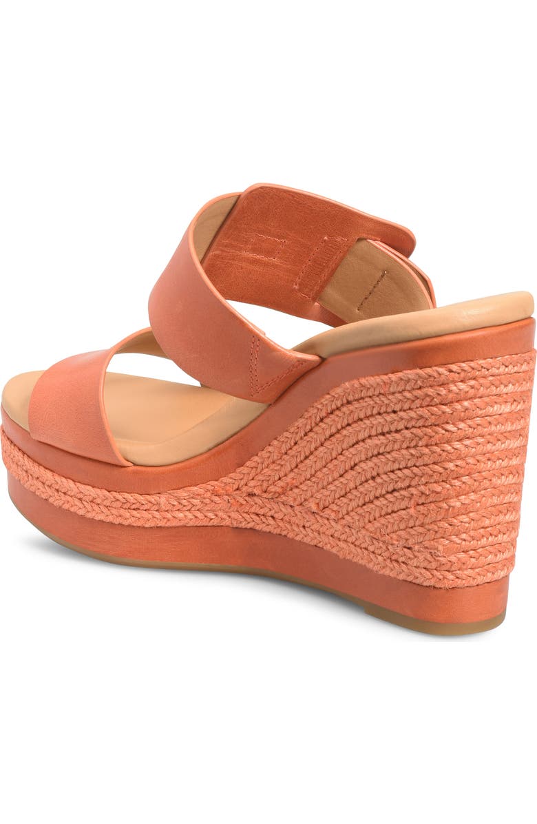 Kork-Ease<sup>®</sup> Raya Espadrille Platform Wedge Slide Sandal, Alternate, color, Orange Full Grain