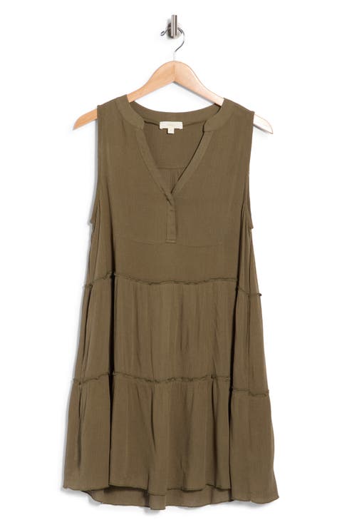 Tiered Gauze Cover-Up Dress