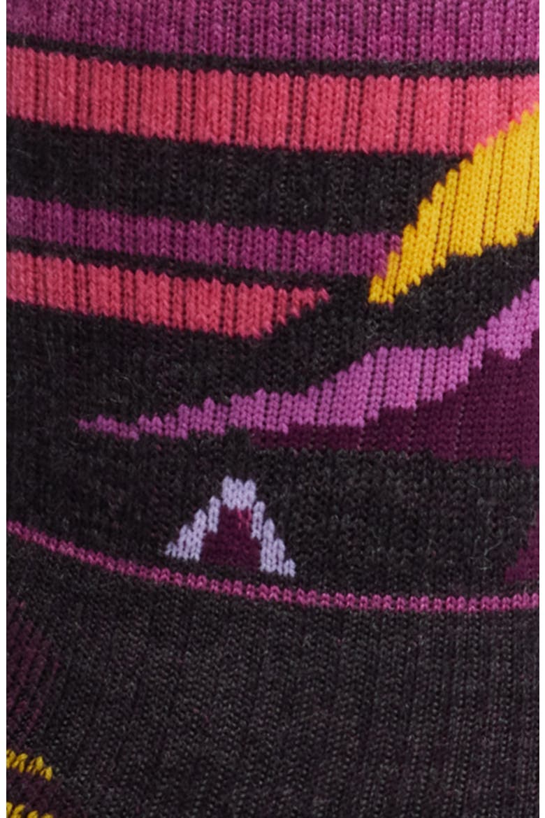 Hike Light Cushion Crew Socks, Alternate, color, CHARCOAL