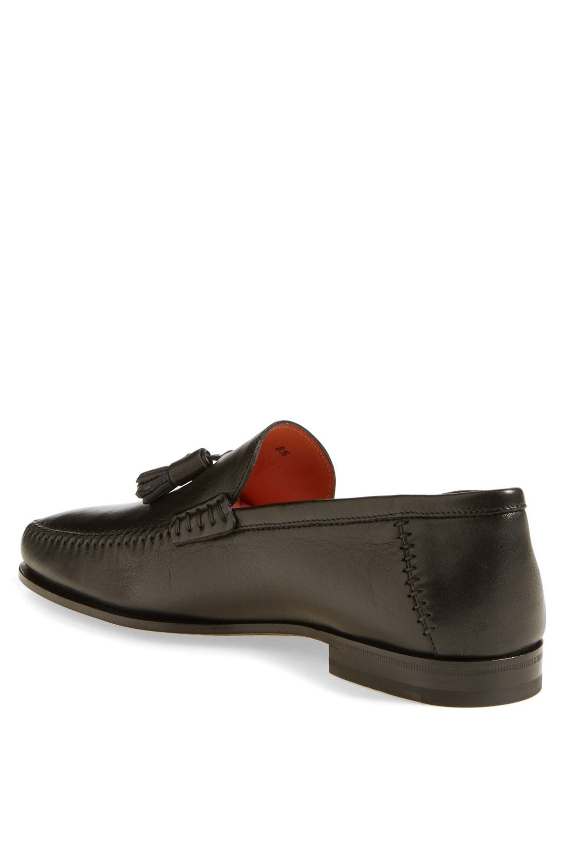 Santoni 'Warner' Tassel Loafer, Alternate, color, 