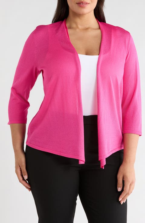 Self Edge Open Front Cardigan (Plus)