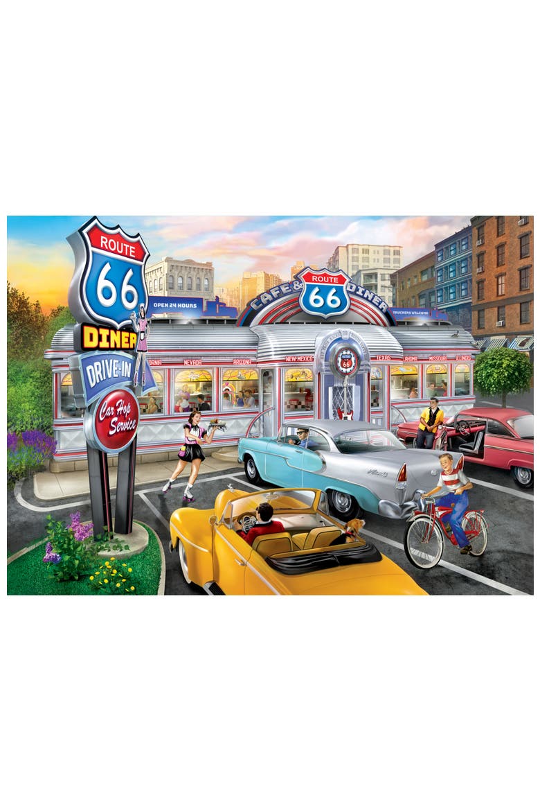 Rockin Rollin on 66 1000 Piece Puzzle, Alternate, color, Multicolor