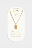 Katie Loxton 'Aquarius' Waterproof Gold Zodiac Necklace