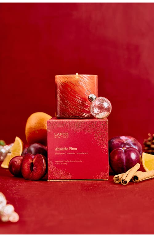 Lafco Absinthe Plum Signature Candle In Red