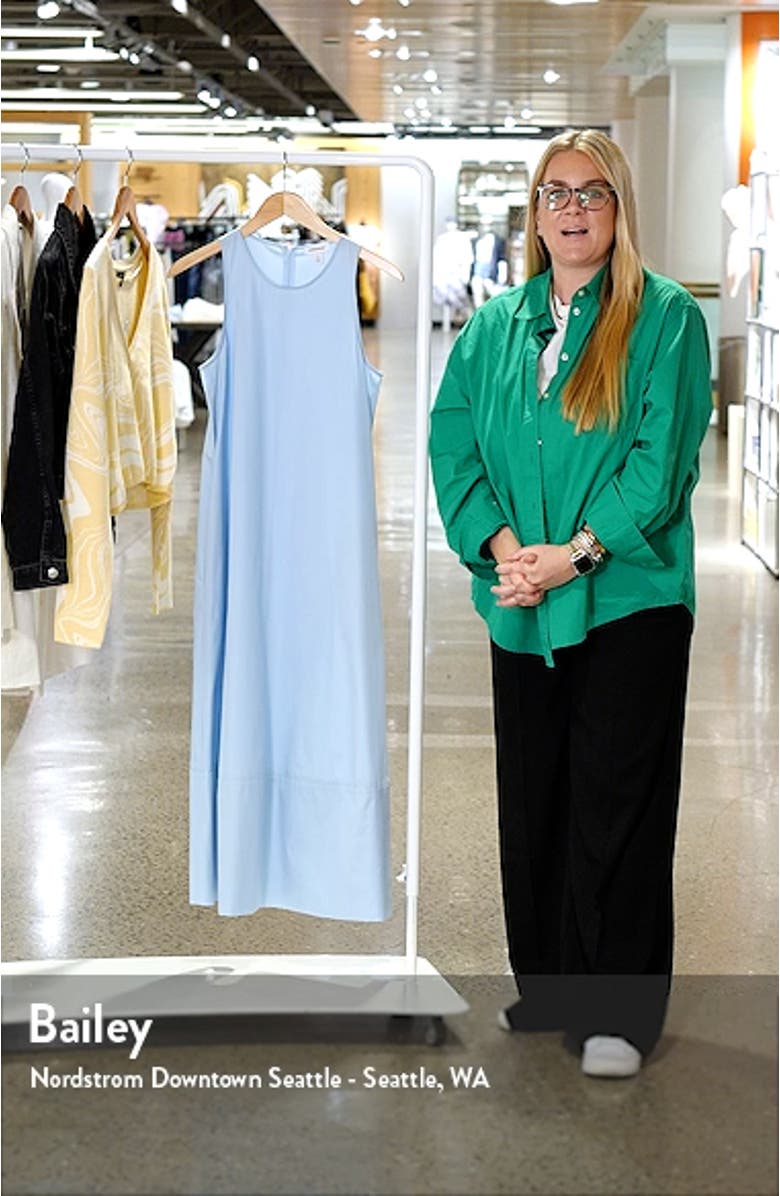 Poplin Maxi Tank Dress, sales video thumbnail