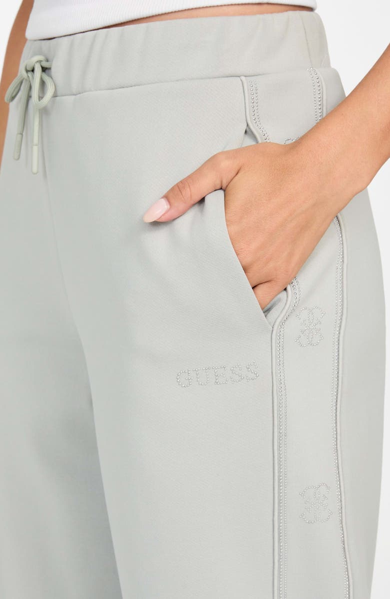 GUESS Octavia Wide Leg Sweatpants, Alternate, color, Oxford