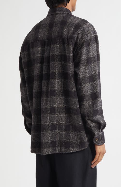 Our Legacy Above Relaxed Plaid Cotton Button-up Shirt In Gray