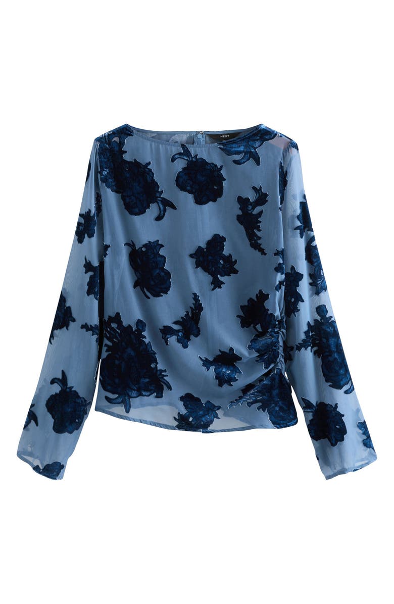 NEXT Flocked Mesh Top, Alternate, color, Blue