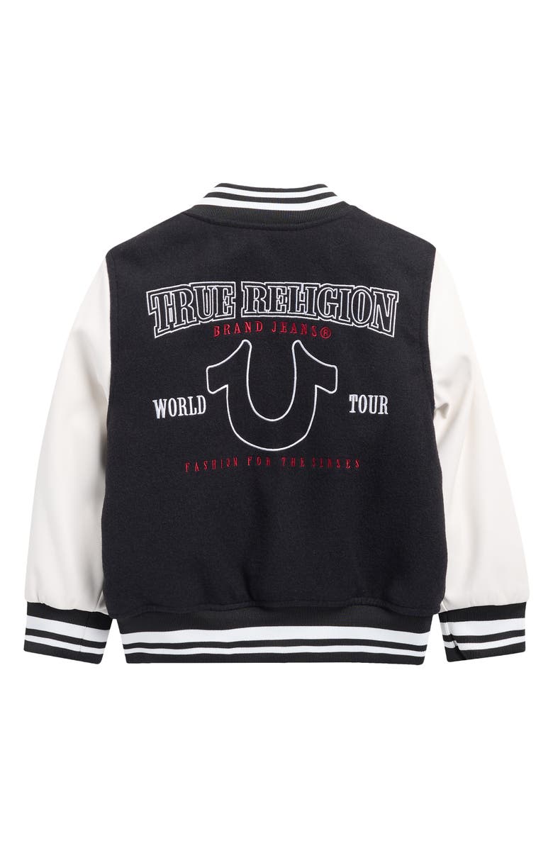 True Religion Kids' Bomber Jacket, Alternate, color, Jet Black
