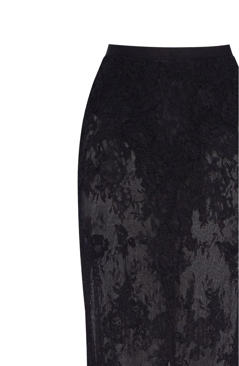 Milla Sensual Semi-Sheer Maxi Skirt, Alternate, color, Black