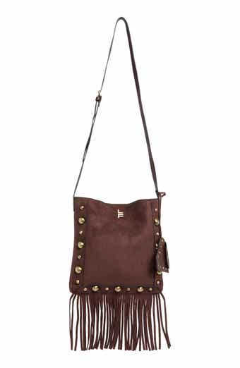 Fringe Faux Suede Crossbody Bag