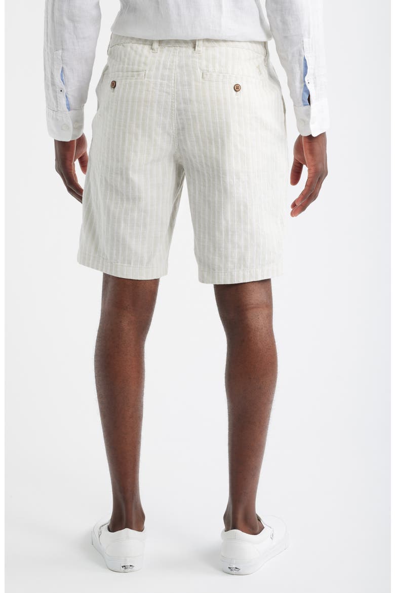 Stripe Cotton Blend Chino Shorts, Alternate, color, SPRAY