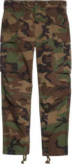 Double RL RRL Camo Cotton Ripstop Cargo Pants | Nordstrom