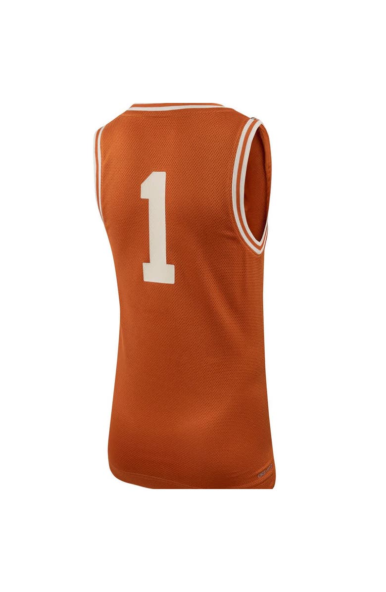 Nike Youth Nike #1 Texas Orange Texas Longhorns Icon Replica Basketball Jersey, Alternate, color, Burnt Orange