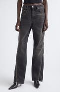 Haikure Bonnie Zip Distressed Straight Leg Jeans