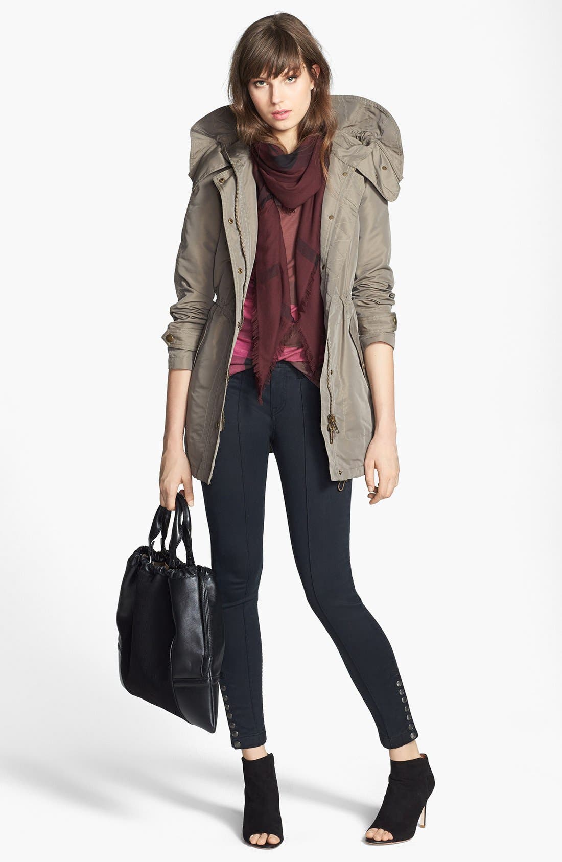 Burberry 'Big Crush' Leather Tote, Alternate, color, 