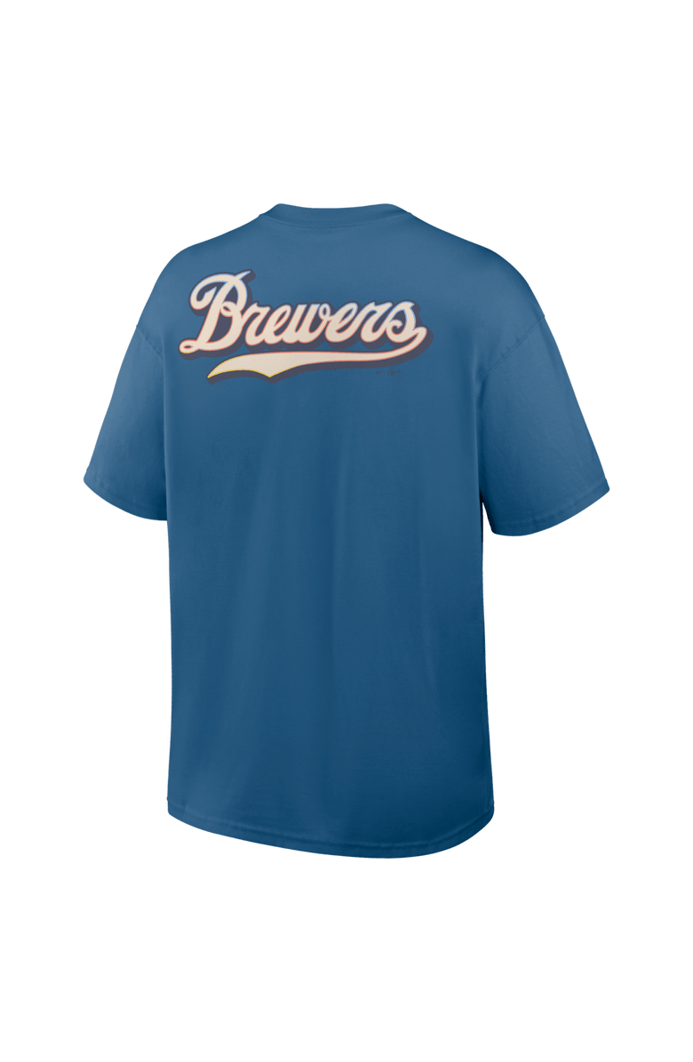 Nike Men's Nike Blue Milwaukee Brewers City Connect Max90 Pocket T-Shirt, Alternate, color, Blue