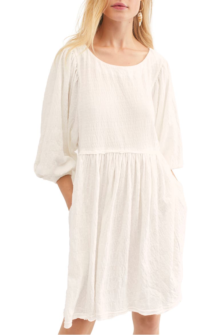 free-est Endless Summer by Free People Get Obsessed Babydoll Tunic Dress, Main, color, IVORY