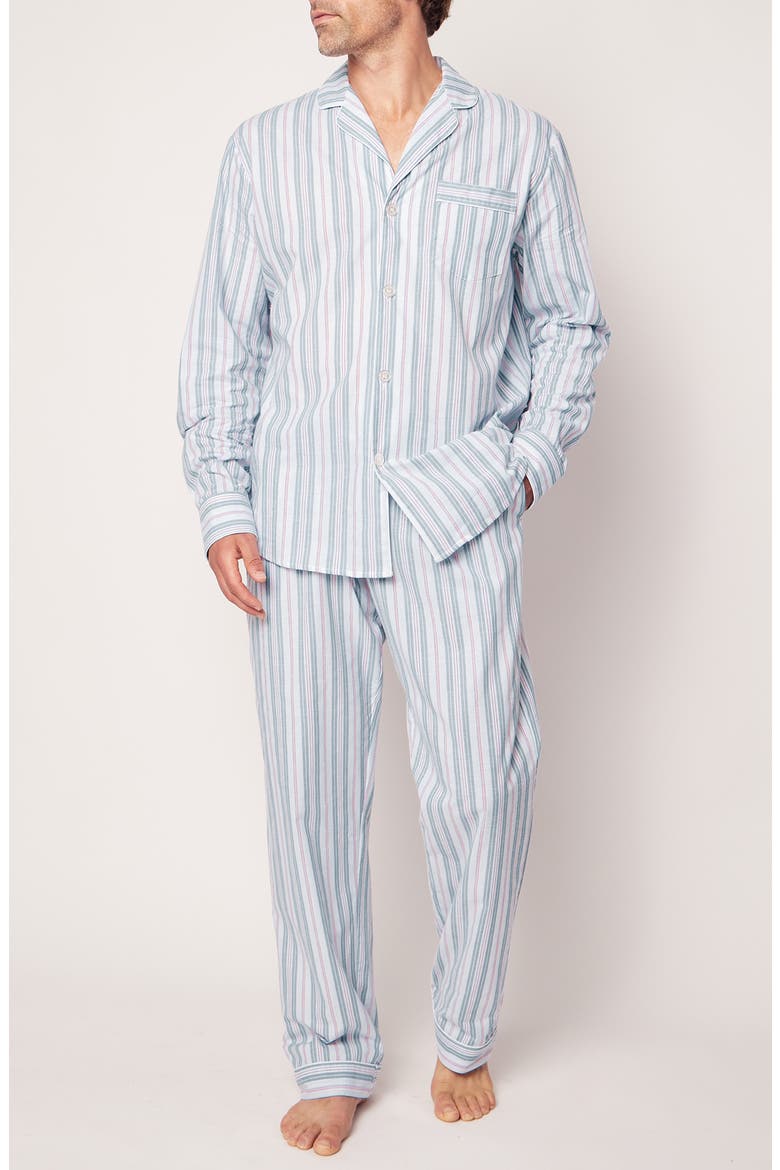 Featherweight Stripe Pima Cotton Pajamas, Main, color, BLUE