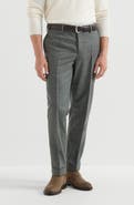 Brunello Cucinelli Virgin wool flannel Italian fit trousers