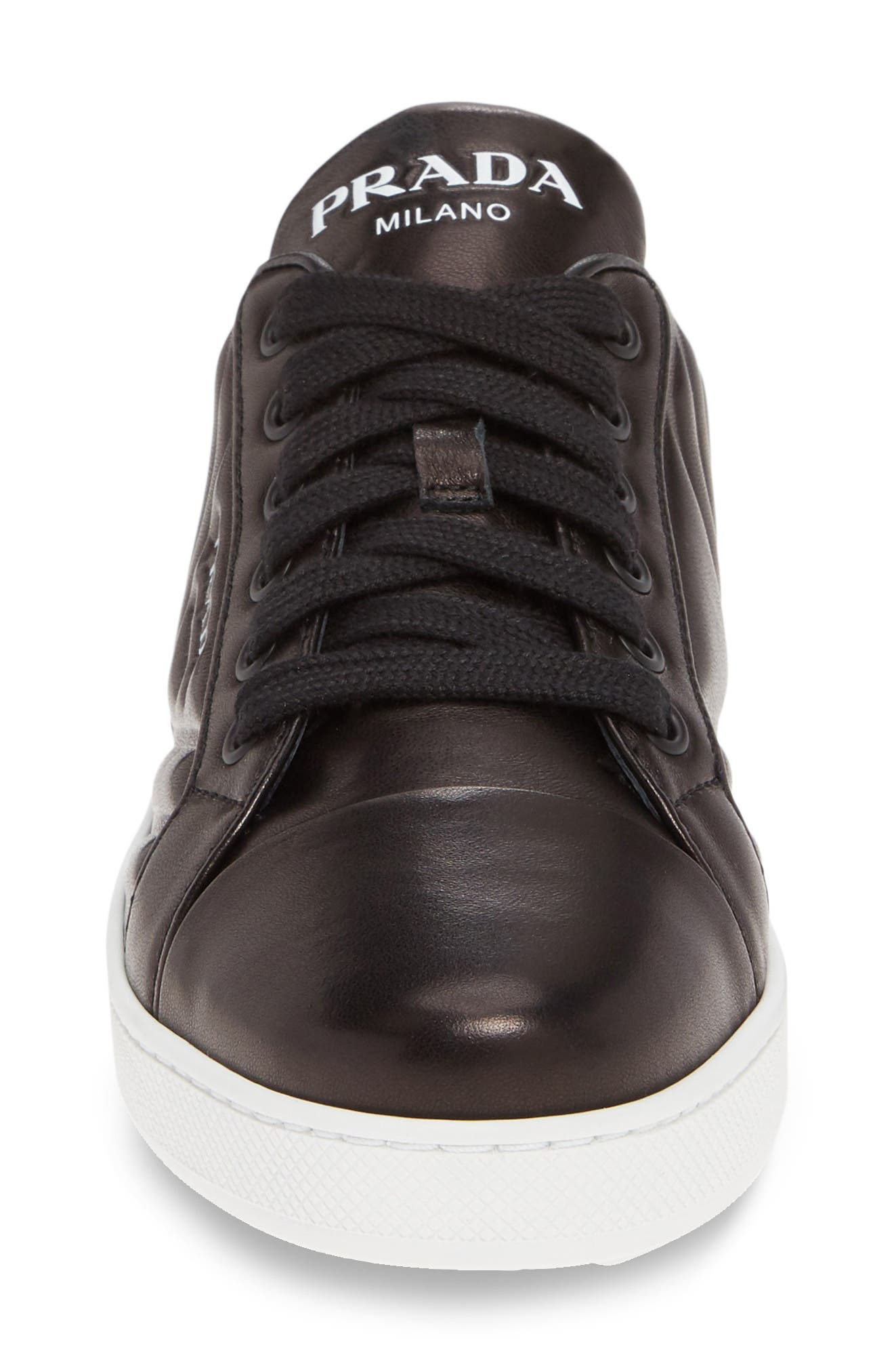 Prada Quilted Low Top Sneaker, Alternate, color, 