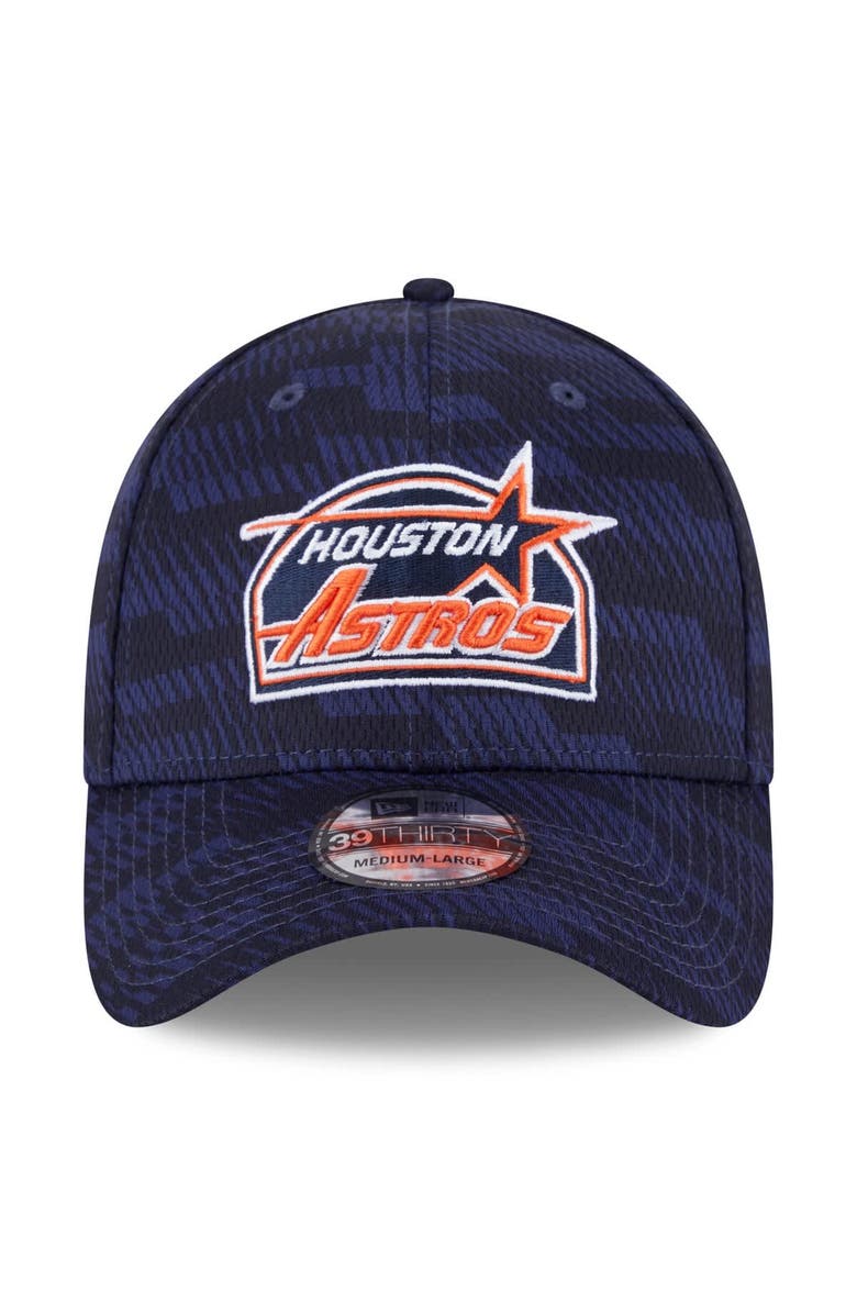 New Era Men's New Era Navy Houston Astros 2025 MLB Clubhouse 39THIRTY Flex Hat, Alternate, color, Navy