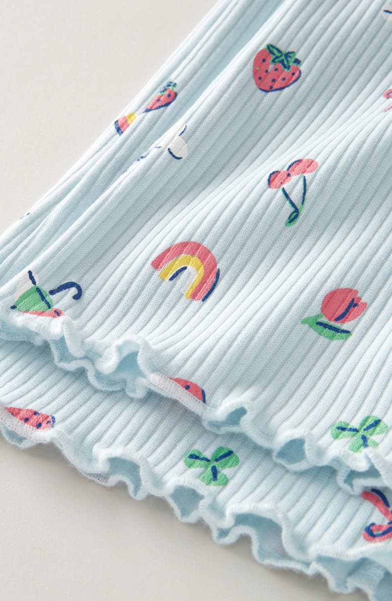 Tucker + Tate Kids' Rib Print Flare Leggings, Alternate, color, Blue Delicate Rainy Day