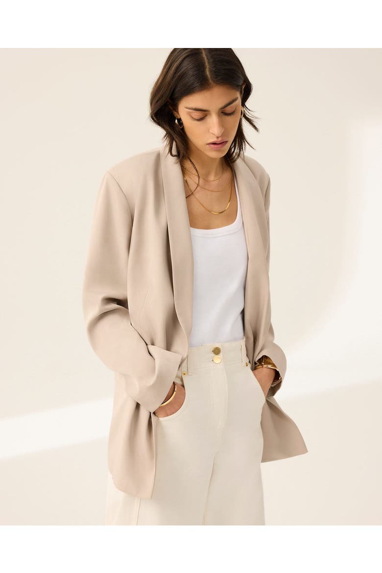 Single Breasted Blazer, Alternate, color, Neutral