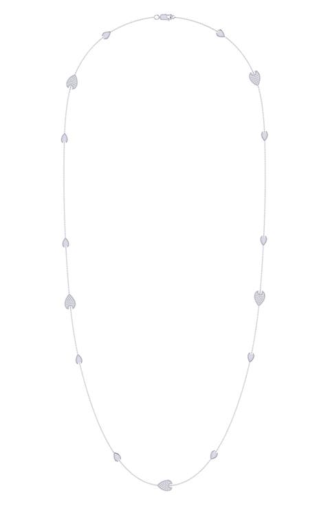 Avani Raindrop Diamond Station Necklace