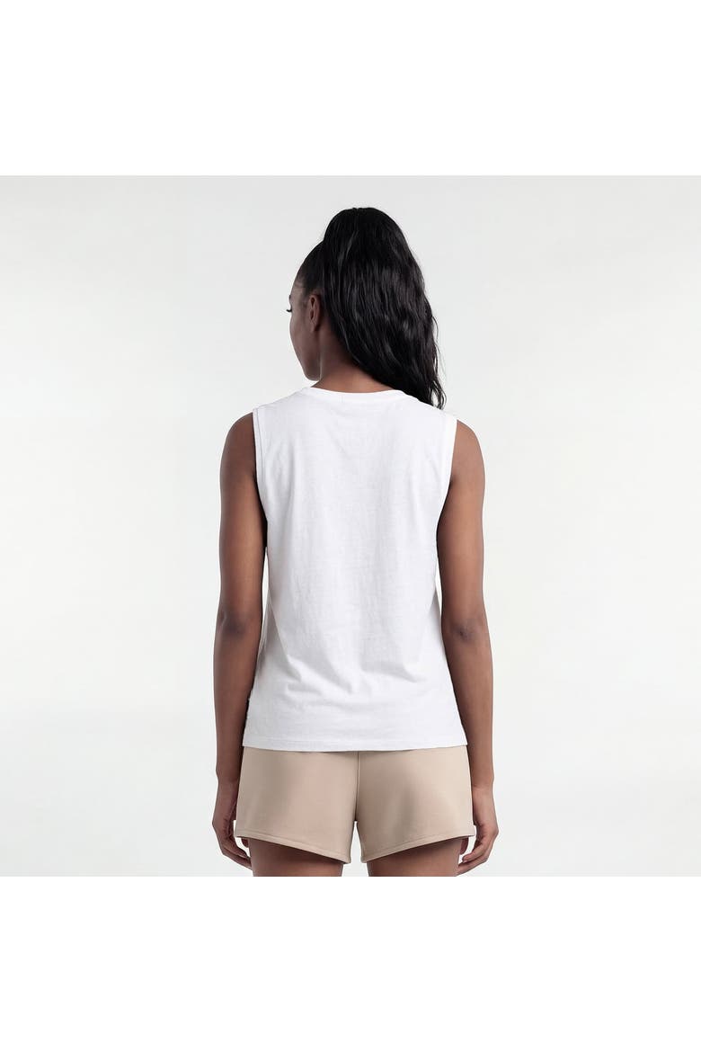 Women's Champion  White New England Patriots Muscle Tank Top, Alternate, color, White