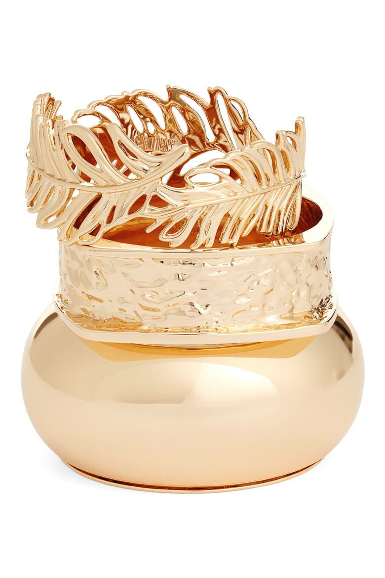 Megan Renee Set of 3 Bangles, Main, color, GOLD