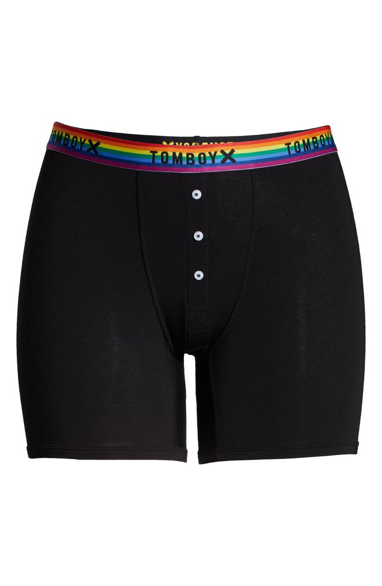 TomboyX 6-Inch Stretch Cotton Boxer Briefs, Alternate, color, 