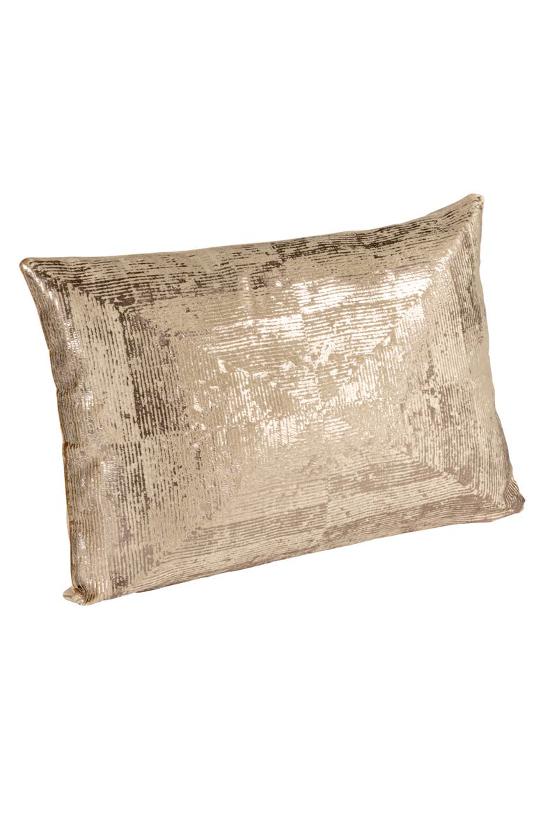 Aureate Sands Velvet Lumbar Pillow, Gold and Sand, Main, color, Tan