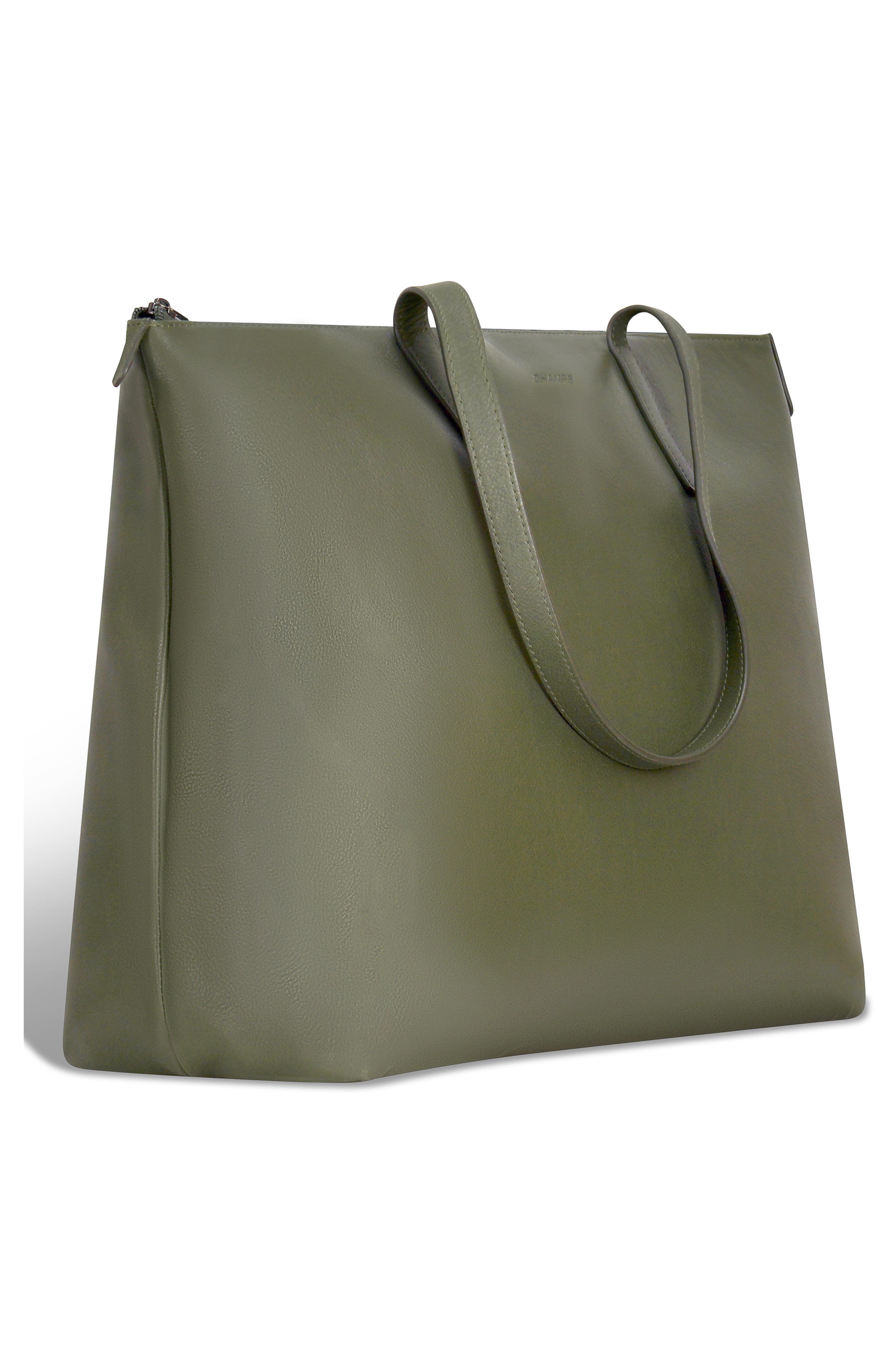 Onyx Leather Business Tote, Alternate, color, KHAKI
